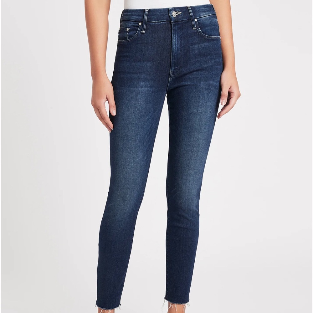 Mother high waisted looker ankle fray in last call wash